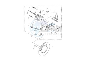 FZ6 600 drawing REAR BRAKE CALIPER