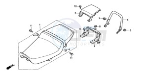 CBR600SE drawing SEAT/SEAT COWL