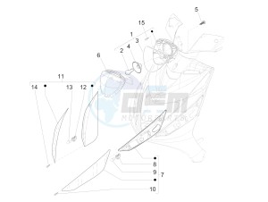 ZIP 50 4T 25 KMH NOABS E4 25kmh (EMEA) drawing Front headlamps - Turn signal lamps