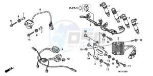 CBR600RR9 Europe Direct - (ED / MME) drawing SUB HARNESS