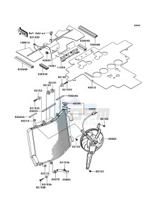 ZZR1400 ABS ZX1400B7F FR GB XX (EU ME A(FRICA) drawing Radiator