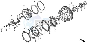 CBF600SA drawing CLUTCH