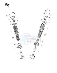 KZ 550 A (A1-A2) drawing VALVES -- 80-81 A1_A2- -