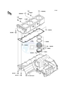 ZRX1200R ZR1200A6F FR GB XX (EU ME A(FRICA) drawing Cylinder/Piston(s)