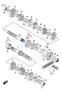 GSX-250RA drawing TRANSMISSION