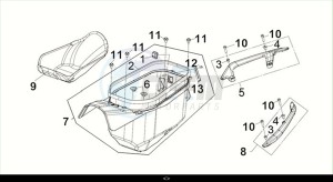 MAXSYM TL 508 (TL50W2-EU) (M2) drawing LUGGAGE BOX - RR. CARRIER / MAXSYM TL 508 (TL50W2-EU) (M2)