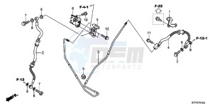 SH125C drawing RR. BRAKE HOSE/BRAKE PIPE