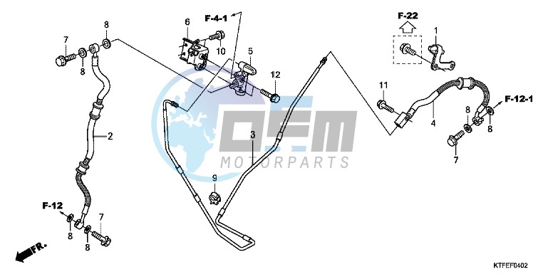 RR. BRAKE HOSE/BRAKE PIPE