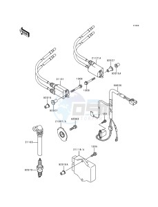 ZX 600 F [NINJA ZX-6R] (F1-F3) [NINJA ZX-6R] drawing IGNITION SYSTEM