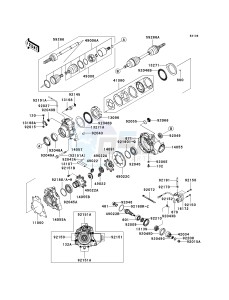 KVF 650 B [PRAIRIE 650 4X4 ADVANTAGE CLASSIC] (B1) [PRAIRIE 650 4X4 ADVANTAGE CLASSIC] drawing DRIVE SHAFT-FRONT