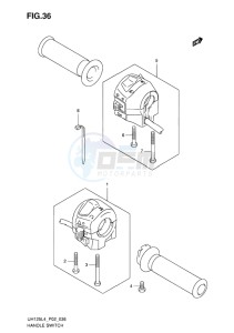 UH125 BURGMAN EU drawing HANDLE SWITCH