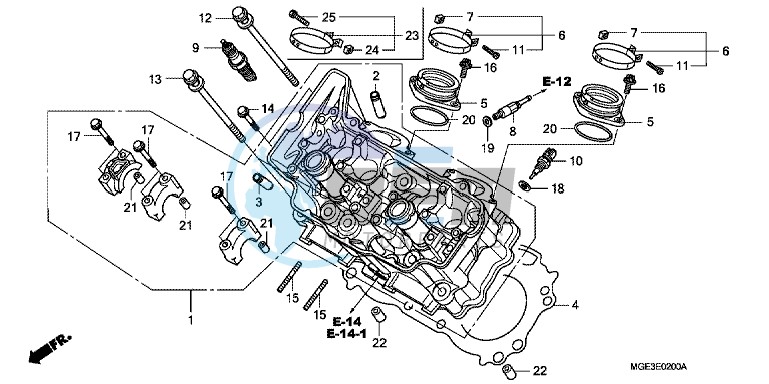 CYLINDER HEAD (FRONT)