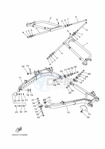 YXZ1000ET YXZ1000R SS (BASF) drawing REAR ARM