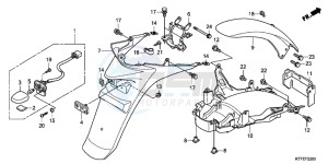 SH125RC drawing REAR FENDER