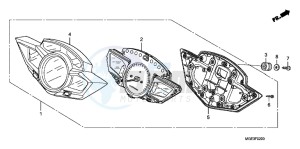 VFR1200FDB drawing METER