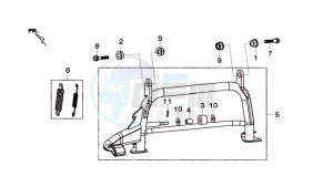 MAXSYM 600I ABS drawing CENTRAL STAND -SIDE STAND- KICKSTARTER PEDAL