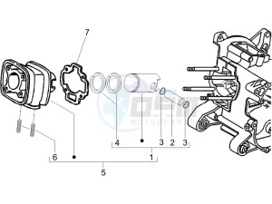 Runner 50 Pure Jet (UK) UK drawing Cylinder-piston-wrist pin unit