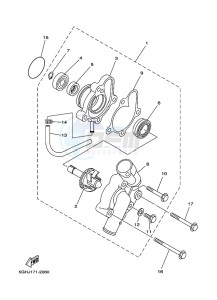 YFM450FWBD KODIAK 450 EPS (BHT2) drawing WATER PUMP