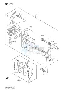 AN400Z ABS BURGMAN EU-UK drawing FRONT CALIPER