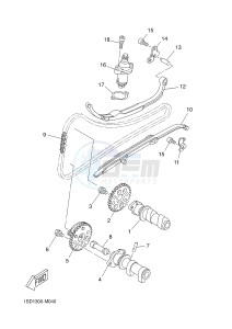 YP400R X-MAX 400 X-MAX (1SD7 1SD7 1SD7) drawing CAMSHAFT & CHAIN