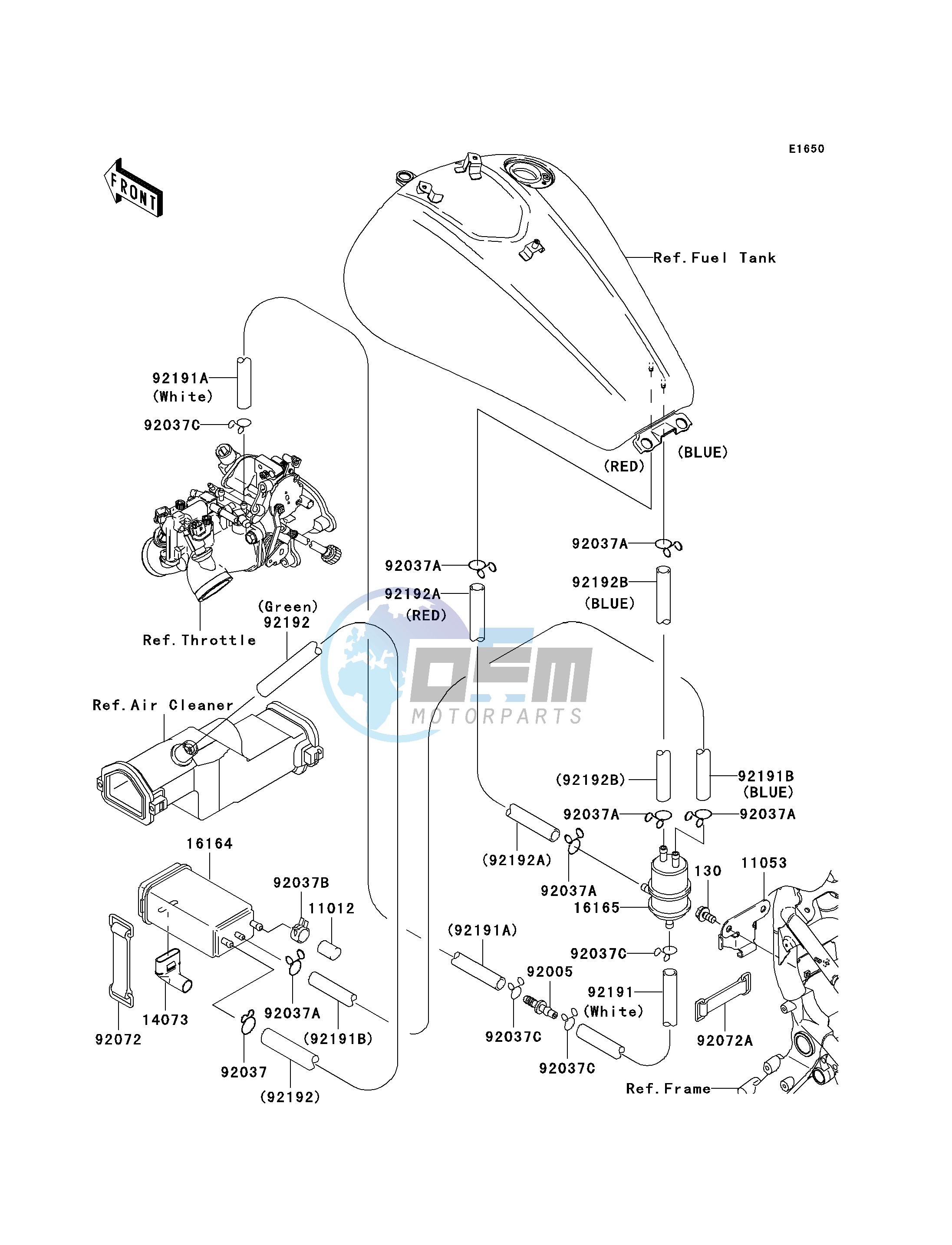 FUEL EVAPORATIVE SYSTEM-- CA- -