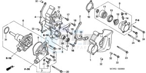 VFR8009 U / MME TWO drawing WATER PUMP