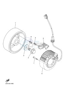 XJ6S ABS 600 DIVERSION (S-TYPE, ABS) (36D5) drawing GENERATOR