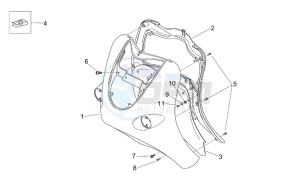 Mojito 125-150 drawing Front body - Shield