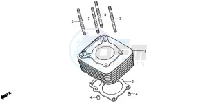 CBF250 drawing CYLINDER