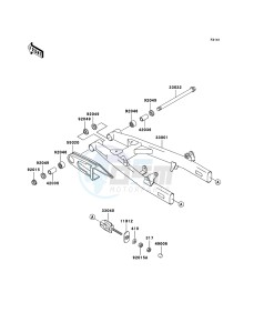 ELIMINATOR 125 BN125-A8 GB XX (EU ME A(FRICA) drawing Swingarm