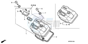 CBR125RW9 France - (F / CMF WH) drawing CYLINDER HEAD COVER