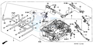 VFR800A9 ED / ABS MME TWO drawing THROTTLE BODY (ASSY.)