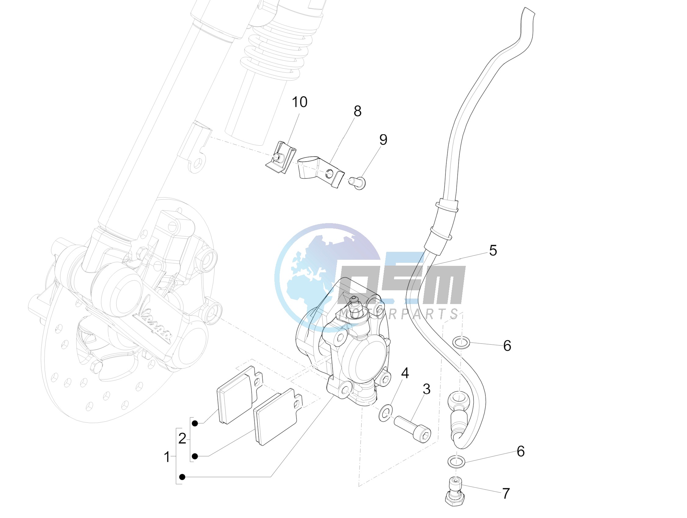 Brakes pipes - Calipers