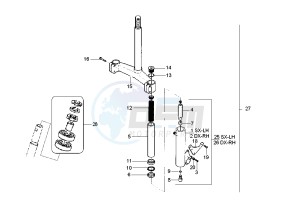 X9 250 drawing Front Fork