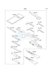 ZX 600 J [NINJA ZX-6R] (J1-J3) [NINJA ZX-6R] drawing OWNERS TOOLS