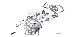 CB600FAA Australia - (U / ABS) drawing HEADLIGHT