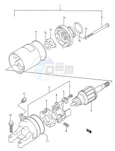 GSF400 (E28) Bandit drawing STARTING MOTOR