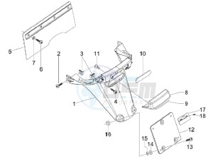 S 125 4T Vietnam drawing Rear cover - Splash guard