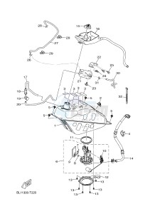 YP400RA EVOLIS 400 ABS (BL12) drawing FUEL TANK