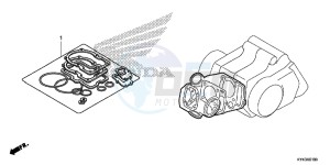 CRF110FD CRF110F Europe Direct - (ED) drawing GASKET KIT A