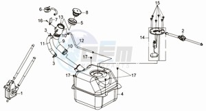 CITYCOM 125 drawing FUEL TANK - FUEL CUT