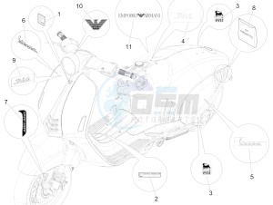 946 125 4T 3V ABS ARMANI (EMEA, APAC) drawing Plates - Emblems