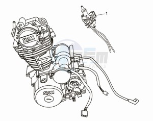 XS 125 drawing MOTOR