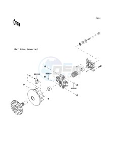 MULE_610_4X4 KAF400A9F EU drawing Optional Parts(Engine)