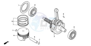 XR600R drawing CRANKSHAFT/PISTON