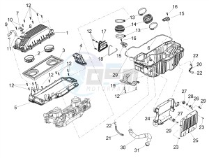 DORSODURO 900 E4 ABS (NAFTA) drawing Air box