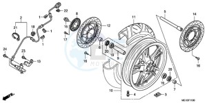 NSA700A9 E / MKH MME drawing FRONT WHEEL