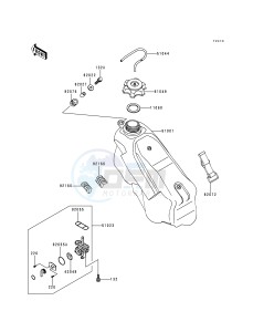 KX 250 K [KX250] (K5) [KX250] drawing FUEL TANK