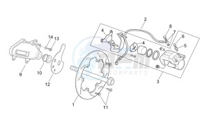 etx 125 1998 drawing Rear brake II