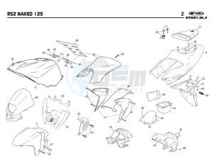 RS2-125-NACKED-BLACK drawing COWLING